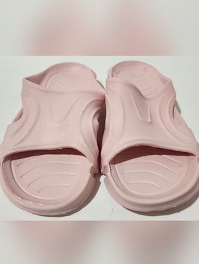 Pink Soft Slip-On Foam Slide Waterproof Non-Slip Thick Sole Flat Sandals Size 9